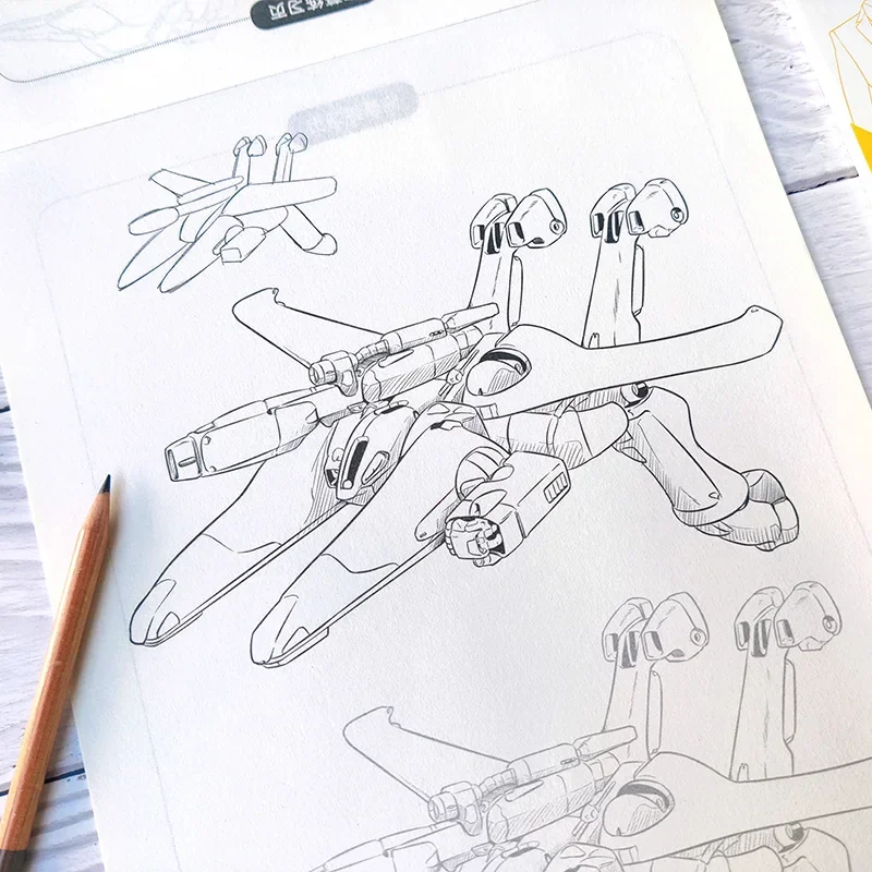 Cartoon Coloring & Line Art Practice Book 4