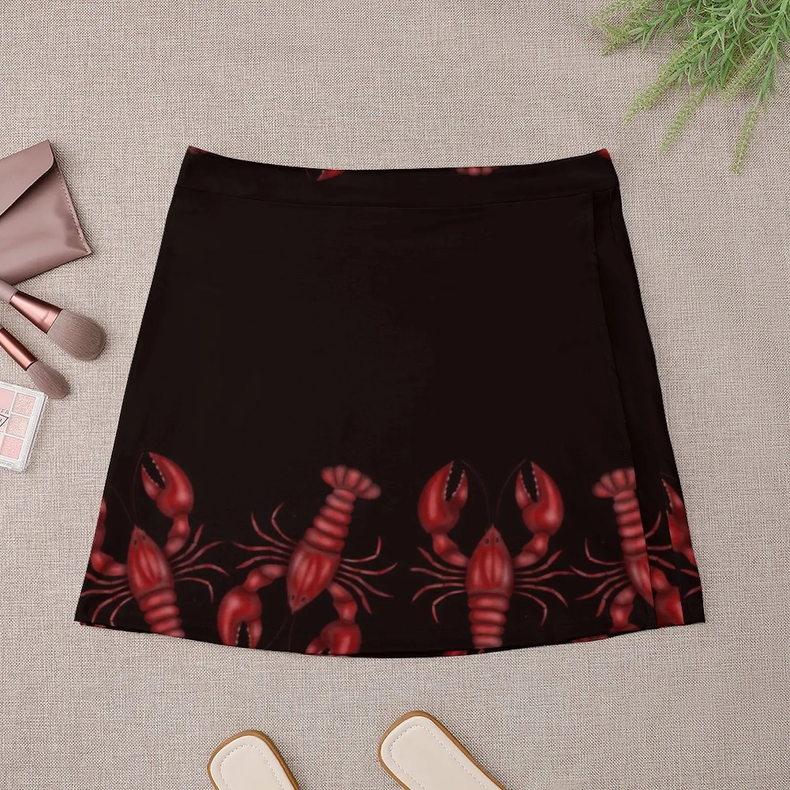 Crawfish pattern , New Orleans, parade, crawfish boil Mini Skirt Sexy mini skirt Women's dress