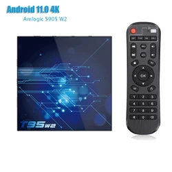 2023 T95 W2 TV Android BOX 4K Dual WIFI Smart TV Amlogic S905W2 TV Box Free Shipping Decoder 4GB 16GB 32GB 64GB Video Player