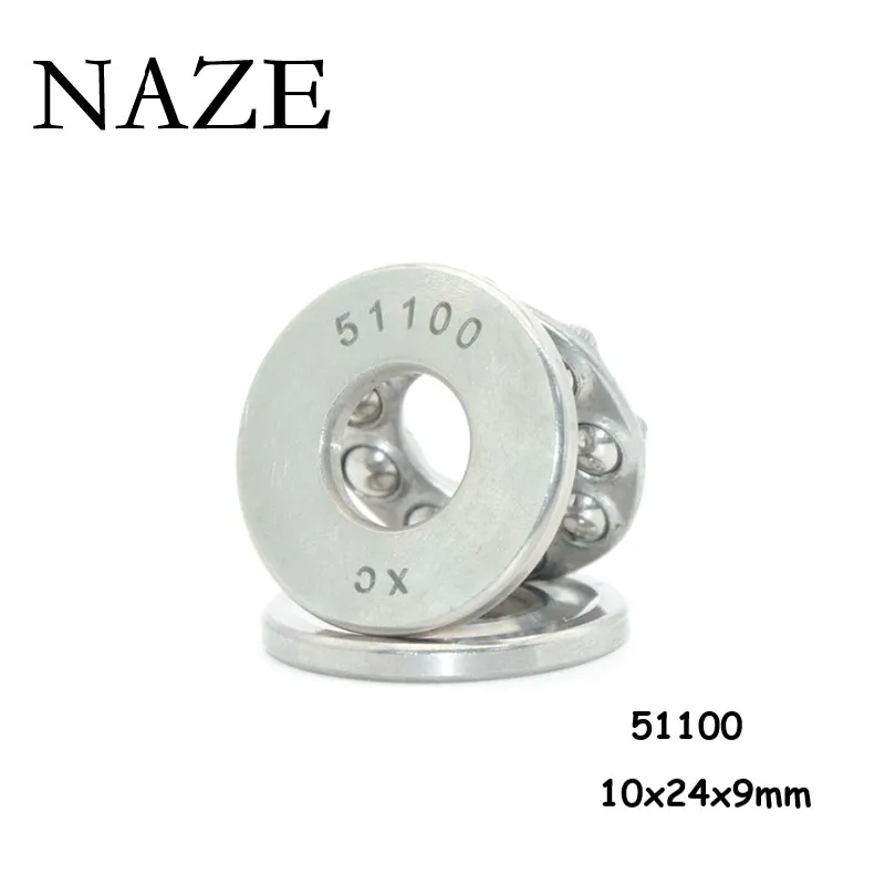 

Набор миниатюрных подшипников NAZE ABEC-5, 4 шт., 51100 дюйма, 10x24x9 мм + 4 шт., Φ x 6x3 мм, миниатюрные упорные подшипники высокого качества