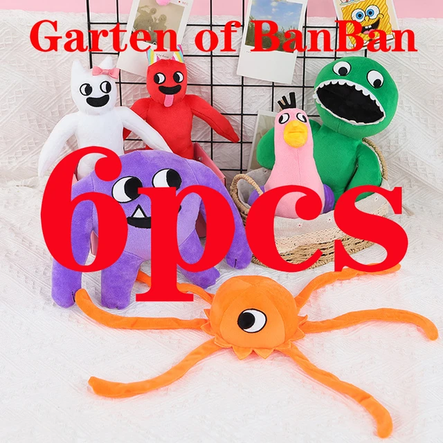 Garten Of Banban Brinquedos De Pelúcia, 6 Peças De Bonito Jardim Proibido  Monstros de Pelúcia Para Crianças, Jumbo Josh Opila Pássaro Brinquedos De