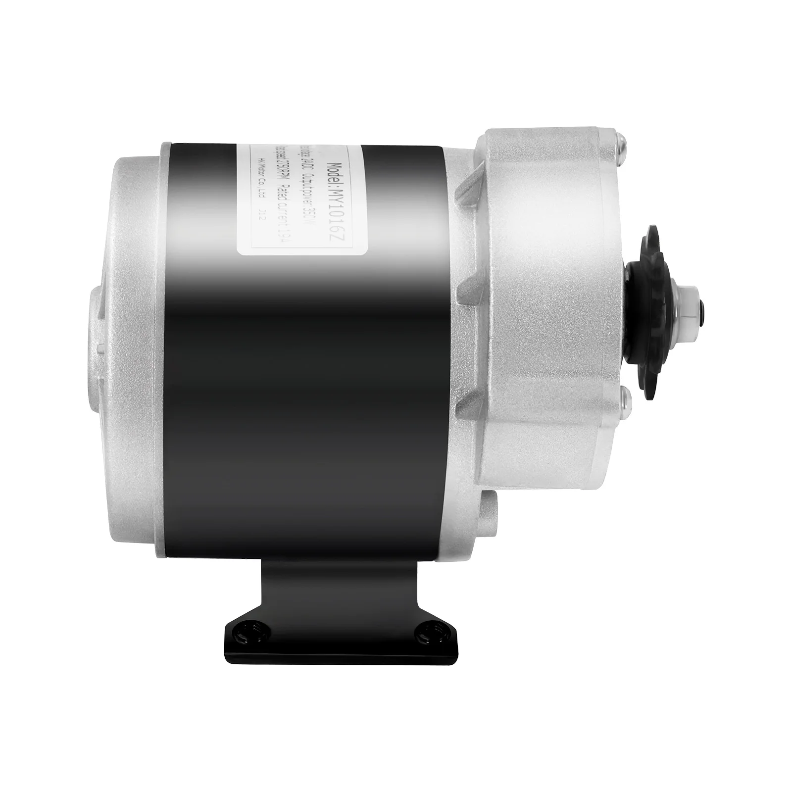 24V 350W Electric Motor Brushed Vehicle Geared Motor 300RPM w/Pure Copper Coils for E-Bikes/Mopeds/Agricultural Equipment