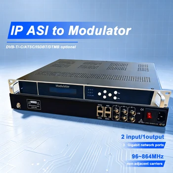 Modulatore DVB-T ISDBT DVB-C ATSC per TV via Cavo, da 8, 16, 24, 32 Canali IP a RF, Attrezzatura Front-End ASI a RF