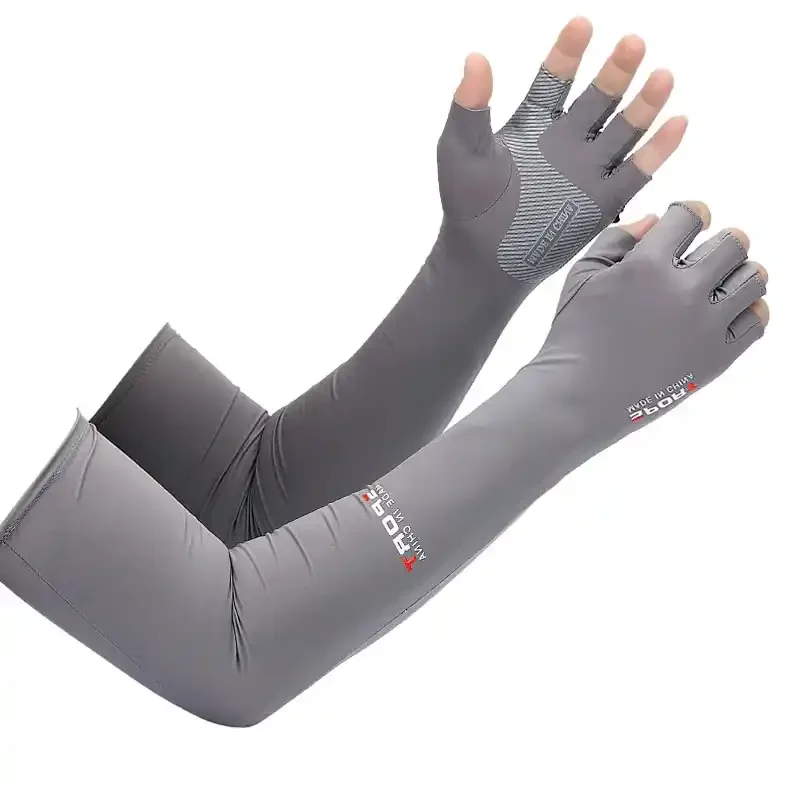 1 paar Sport Arm Ärmel Radfahren Laufen Angeln Klettern Arm Abdeckung Sonne UV Schutz Eis Kühlen Ärmeln Mit 5-finger manschette Outdoo – Detail 6