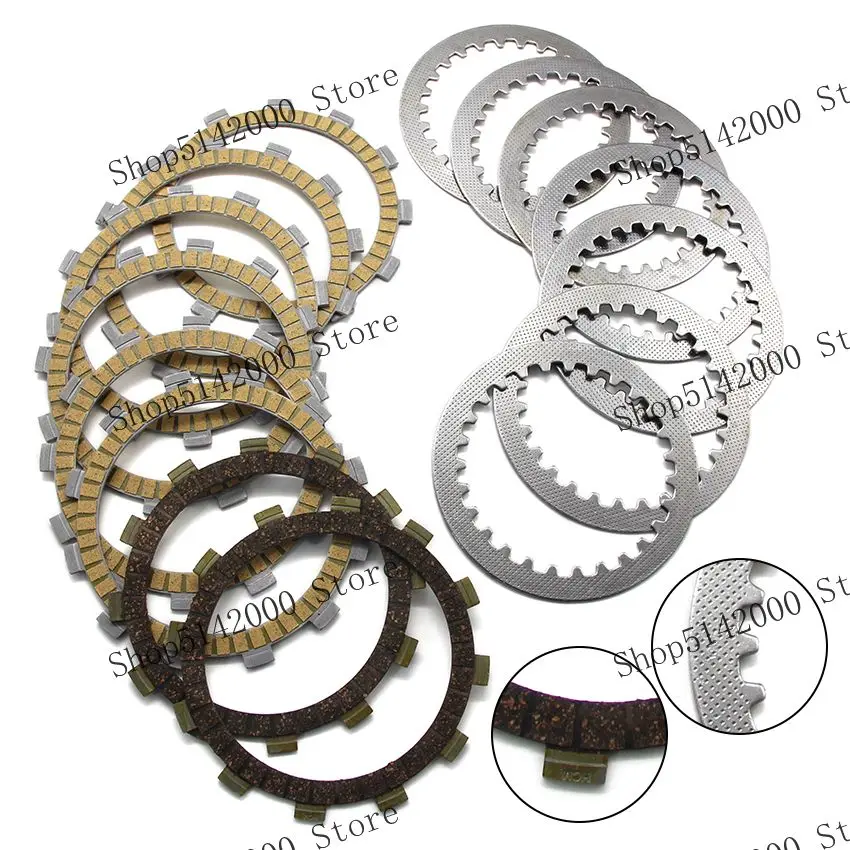

Motorcycle Clutch Friction Plates Disc Set For Yamaha FZ6-S SS SA SAHG SHGY FZ6 FAZER S2 (ABS) FZ6SW FZS6W OEM:4H7-16321-02 2