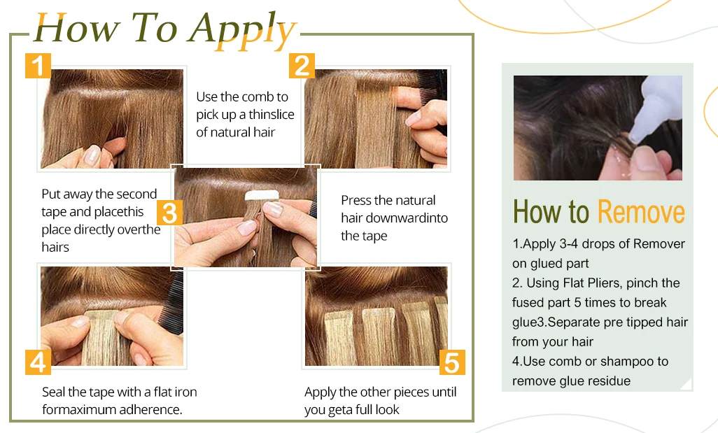 AW 12''-28'' Tape In Human Hair Extensions Straight Seamless Invisible Natural Machine Made Remy Adhesive Glue On Hair Extension