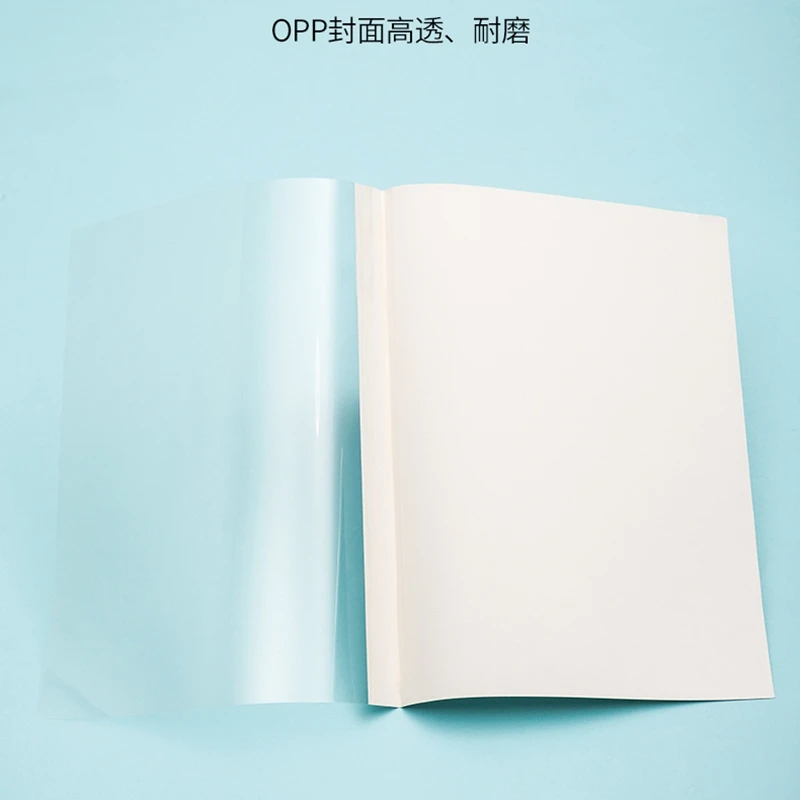 10PCS/Bag ReadStar A5 Clear face White Bottom Thermal Binding Cover 1-20mm(1-180sheets) Transparent Face Binding cover