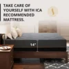 14 inch Firm Queen Mattress, Memory Foam Mattress with Cooling Cover, Bed in a Box, 3