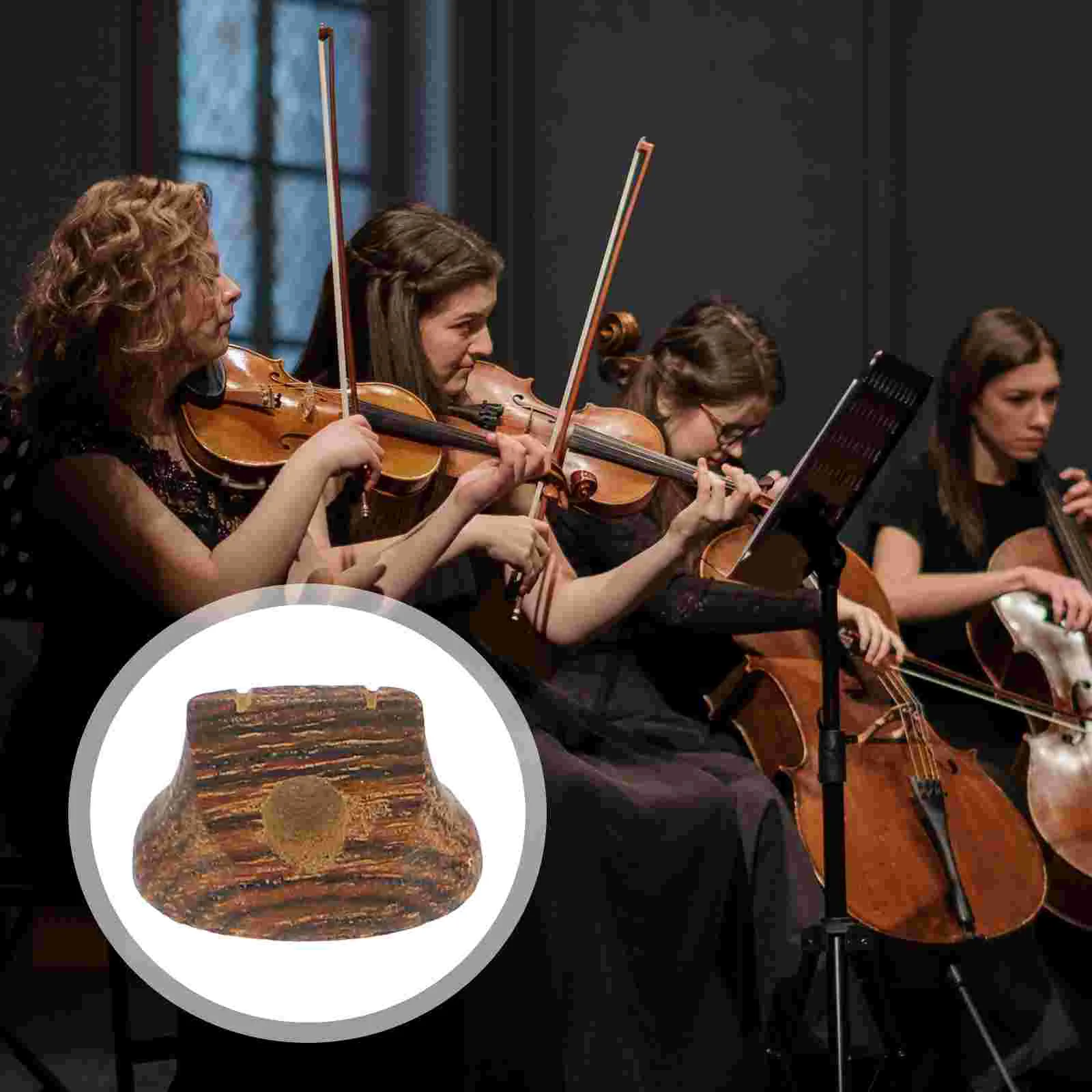 

6 Pcs Component Erhu String Code Violin Accessories Tools Wood Nice Wooden Bridge
