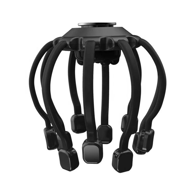 

Multifunctional Octopus Head Massager 10 Claw Bluetooth Link Tone Head Shaking Massage Vibration Relaxation Meridian Instrument