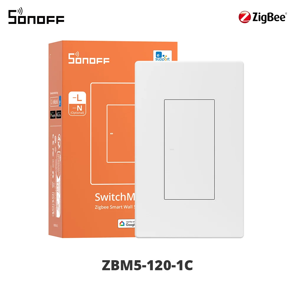 SONOFF ZBM5-120 Zigbee Smart Wall Switch Voice Control via eWeLink App Alexa Goo