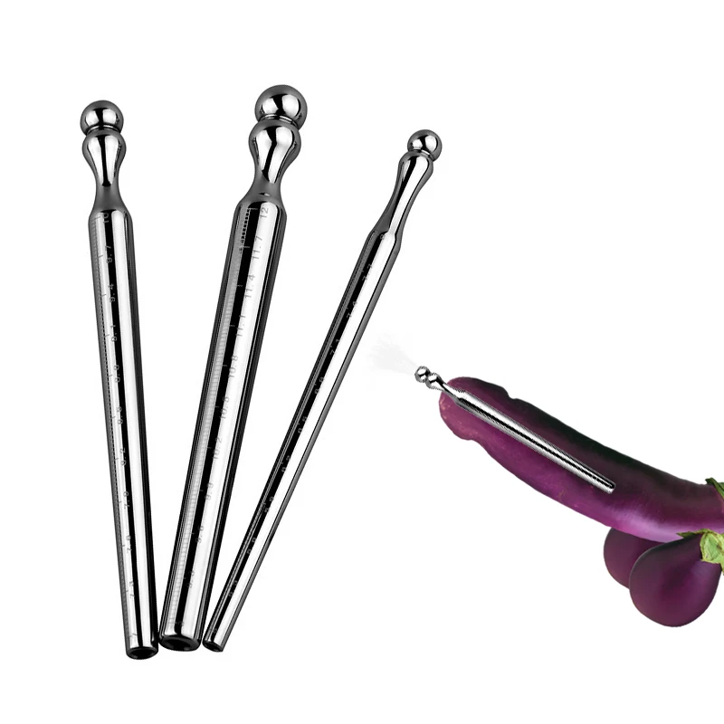 Steel Metal Hollow Graduated Horse Eye Stick Male Prostate Urethral Stimulation Penis Plug Sex Toys for Men