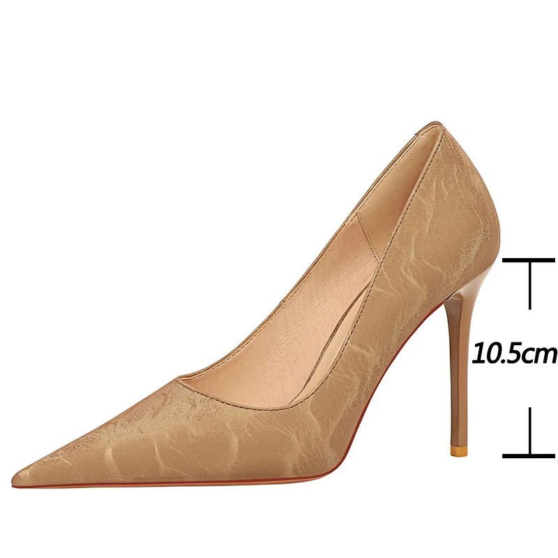 Zapatos de tacón de aguja con punta estrecha para mujer, calzado Sexy de estilo Retro para club nocturno, novedad. - Image 2