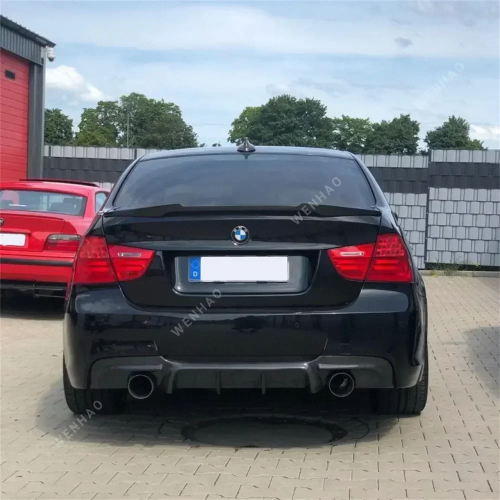 BMW E90 M4 스타일 리어 트렁크 스포일러, 3 시리즈, 318i, 320i, 320d, 330i, 335i, 335d 용, 리어 트렁크 테일 윙 바디 키트, 2005-2012 튜닝