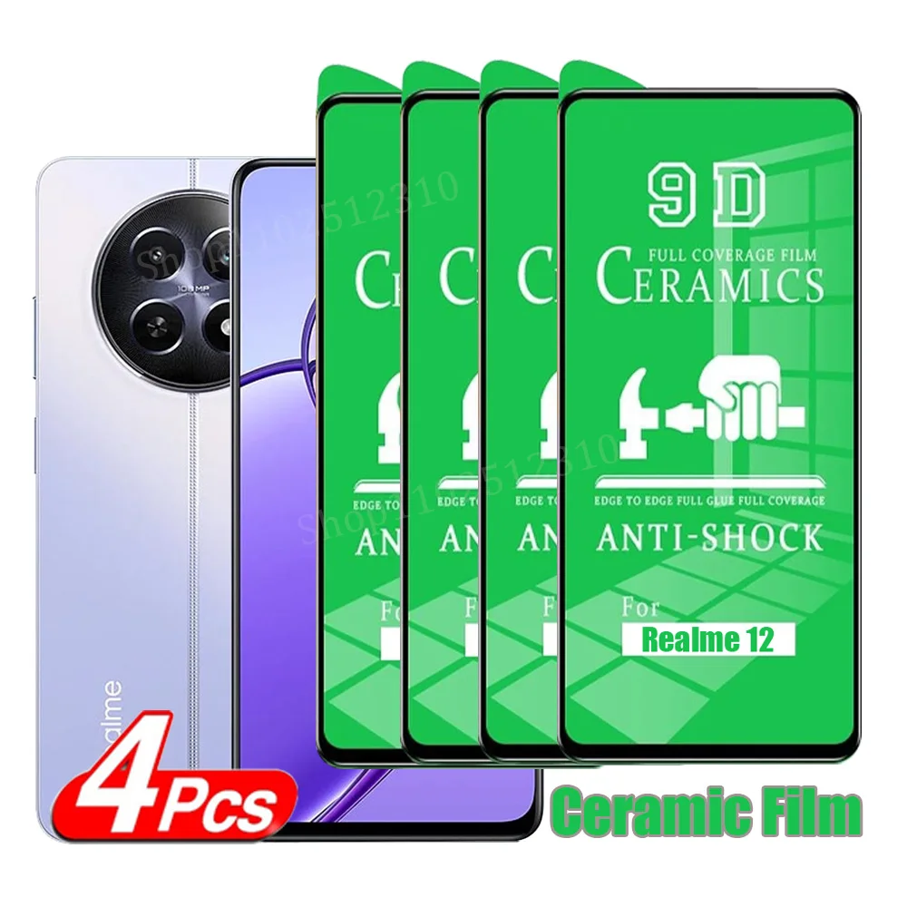 4-Pack Ceramic Clear Screen Protector Film - Enhanced Protection