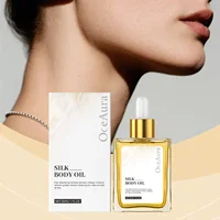 OceAura Silk Body Oil Tighten Skin Firming Moisturizing Body Smooth Jojoba Oil Organic Natural Sweet Almond Oil Argan Body Oil