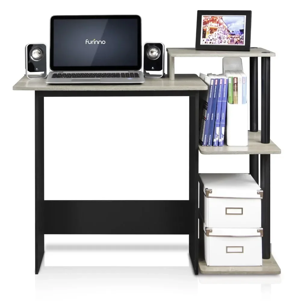 Table Computer Desk Efficient Home 15.6 in X 39.6 in X 33.6 in Composite Wood Portable Computer Desk Room Desks French Oak/Black 5
