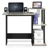 Table Computer Desk Efficient Home 15.6 in X 39.6 in X 33.6 in Composite Wood Portable Computer Desk Room Desks French Oak/Black 5