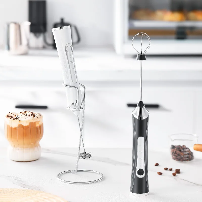 Cross-border new electric milk frother automatic whisk coffee mixer milk egg handheld wireless whisker