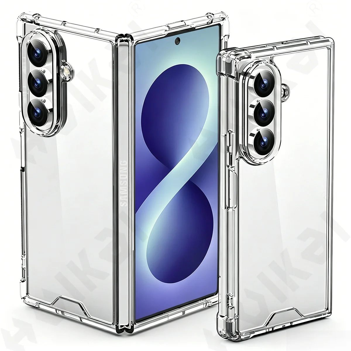 Transparent Shockproof Magnetic MagSafe Silicone Case with Soft TPU