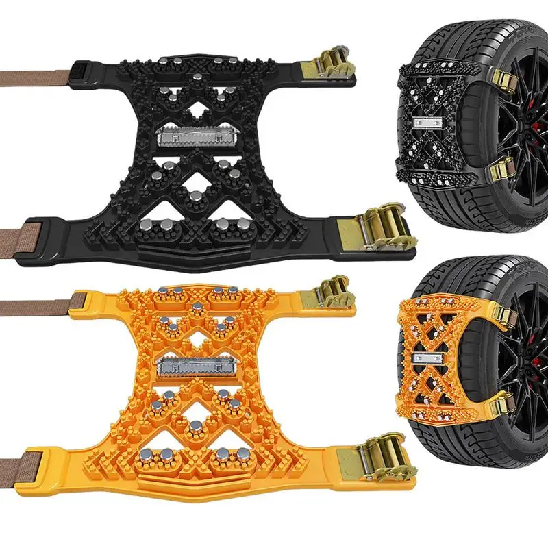 Car Tires Snow Chains for winter auto Wheel Tyre Anti-skid Chains Portable car Mud Tires Cable Belt for Emergency Accessories