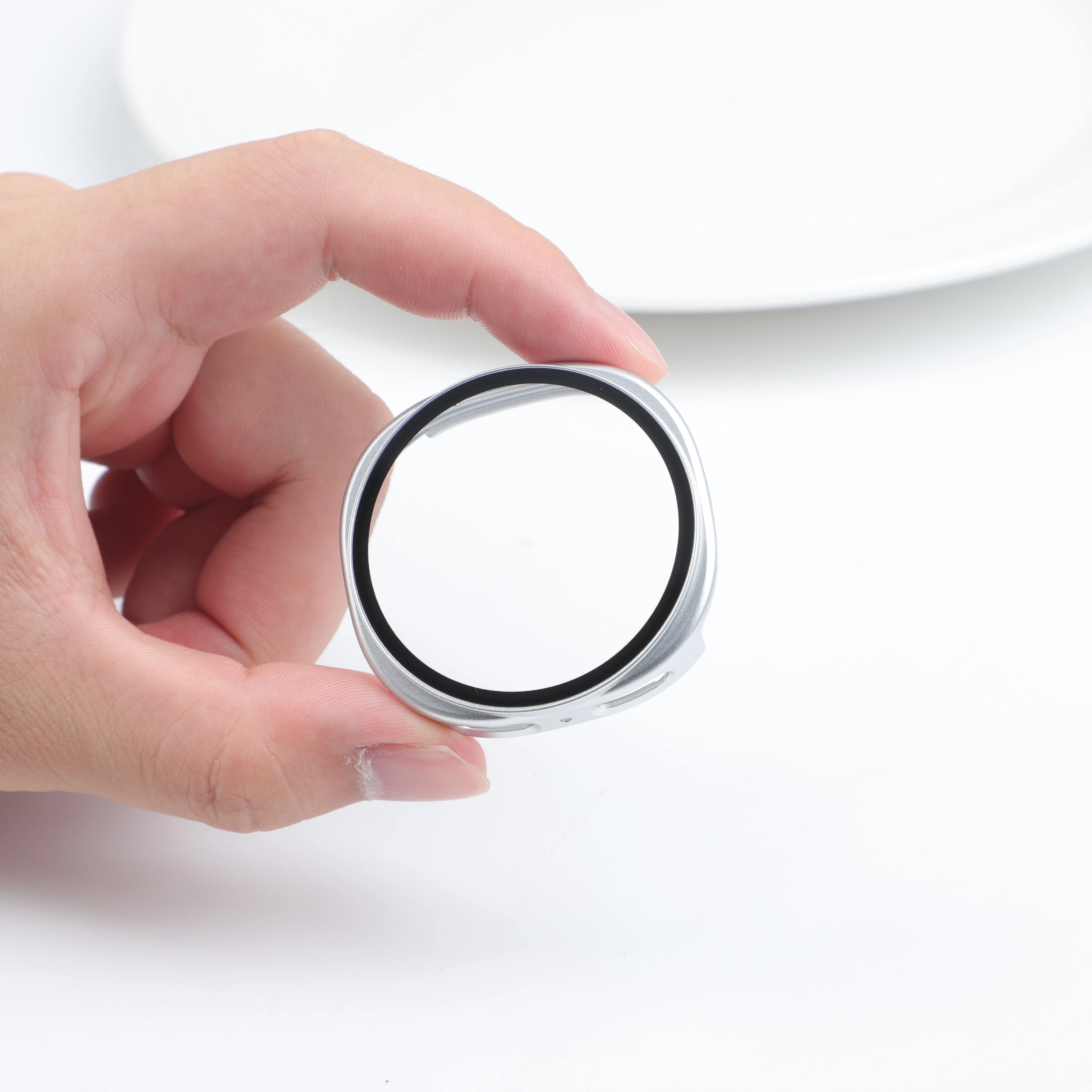 Hülle für Samsung Galaxy Watch 8 9 40mm 44mm Zubehör Displayschutzfolie Gehärtetes Glas PC Bumper Cover Galaxy Watch9 Schutzhülle – Detail 11