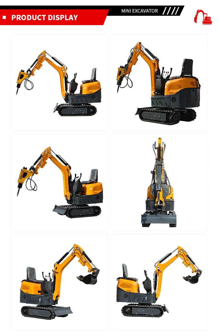 Tür-zu-Tür-Euro-5-Hydraulikbagger, 1,2 Tonnen Minibagger mit Daumen-Minibagger zu verkaufen zu 60 % Rabatt – Detail 5