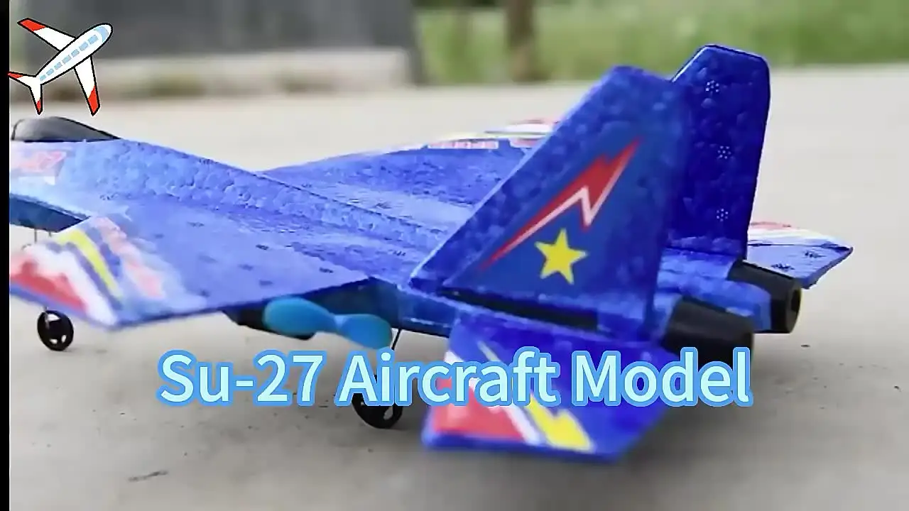 Радиоуправляемый пенопластовый самолет SU-35 2 4G радиоуправляемый планер