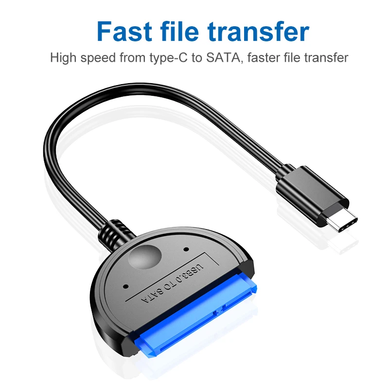 

Кабель USB 2,5 к Sata, внешний кабель с Type C на 3,1 дюйма HDD SATA, кабель для подключения интерфейса USB SATA, кабель для ноутбука