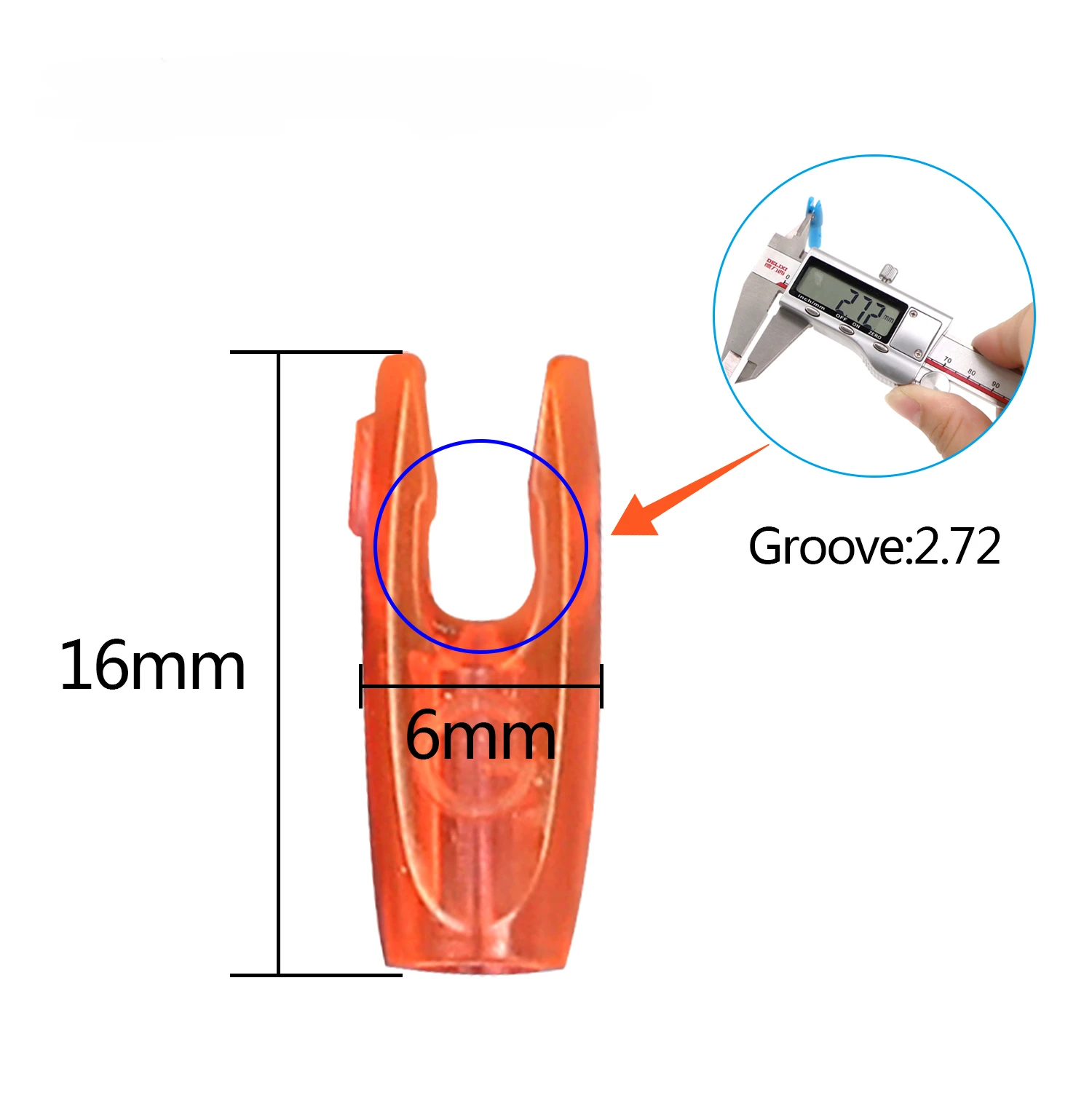 30pcs DIY Plastic G Nocks or Aluminum Nock Pin Needles For ID4.2/6.2/3.2mm Arrow Shaft Archery Accessory 3