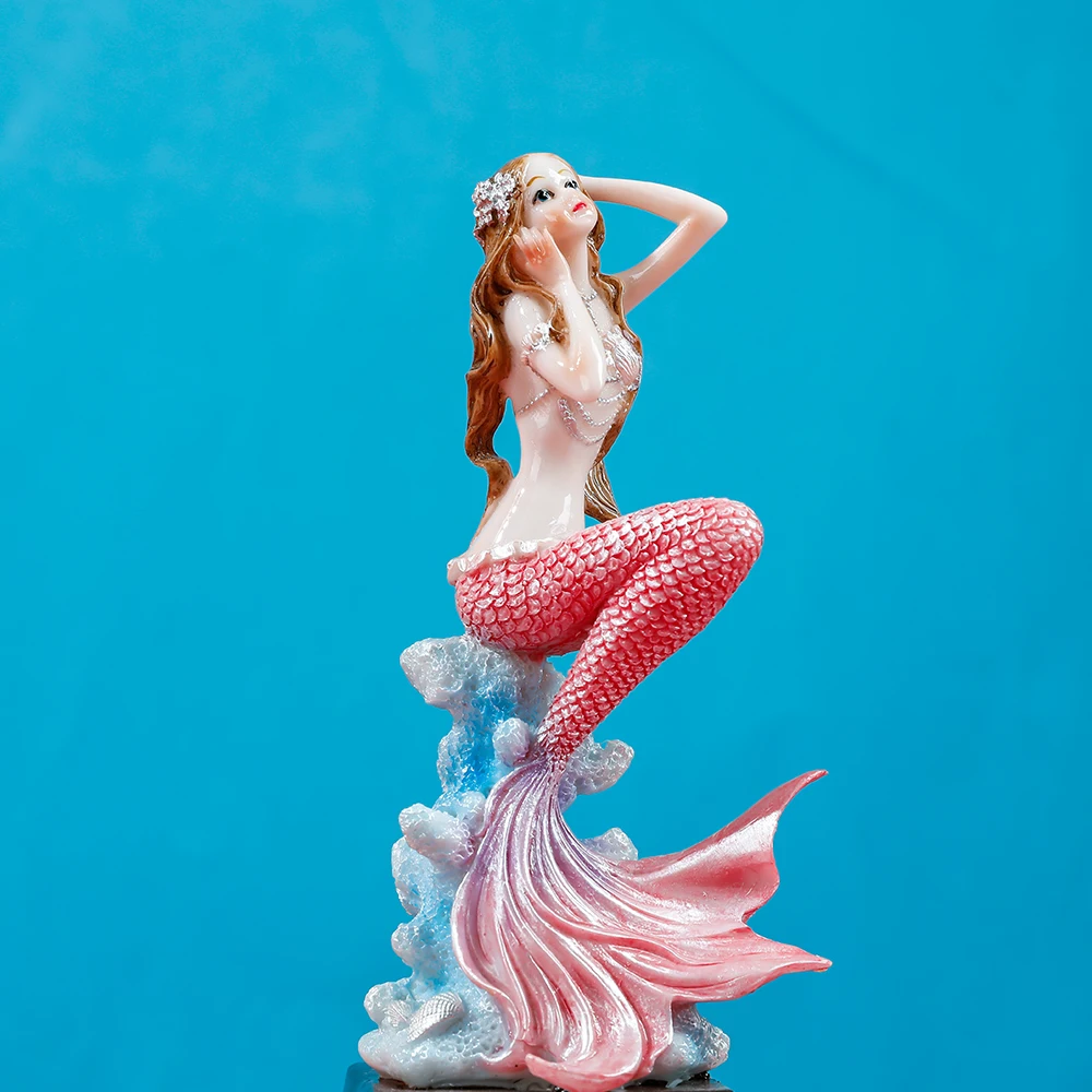 Mermaid Gifts for Girls Tall Figurine for Room Shelf Resin Statue Ornament  Sculpture Home Craft Collectible Ocean Sea Goddess - AliExpress