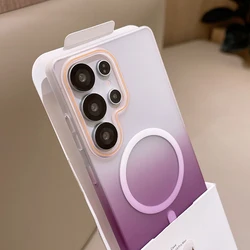 Gradient Matte Clear Case with MagSafe - Compatible Wireless Charging for Oneplus Ace 5Pro (Purple)