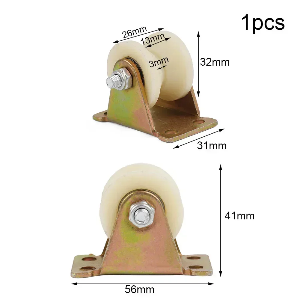 1pcs V-30MM U-30MM Nylon Grooved Roller Heavy Duty Sliding Door Rollers Smooth Silent Super Load-bearing Home Improvement