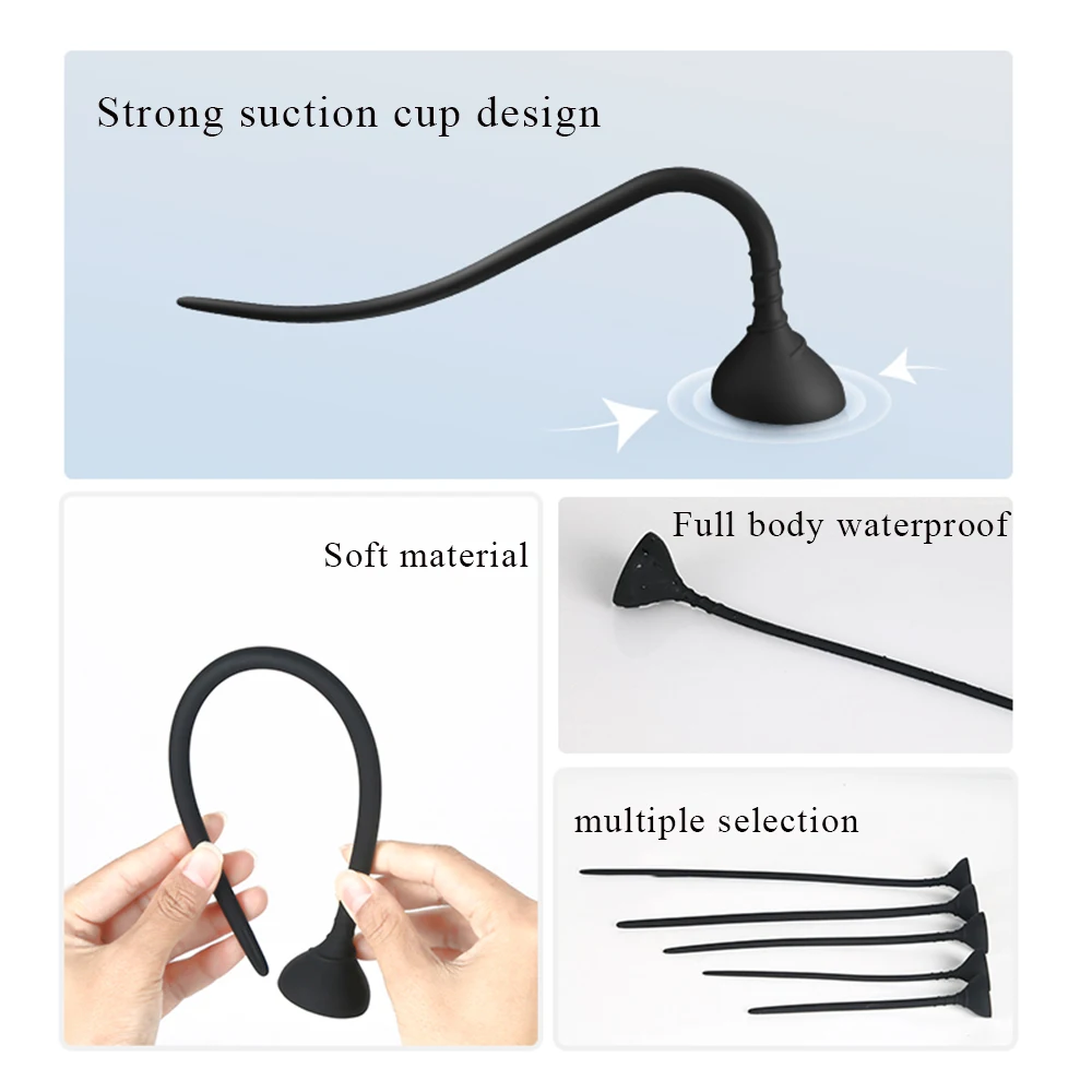 Soft Silicone Horse Eye Stick with Strong Suction Cup Urethral Dilation Stimulator Prostate Massage Men Masturbation Sex Toy penis sex toys