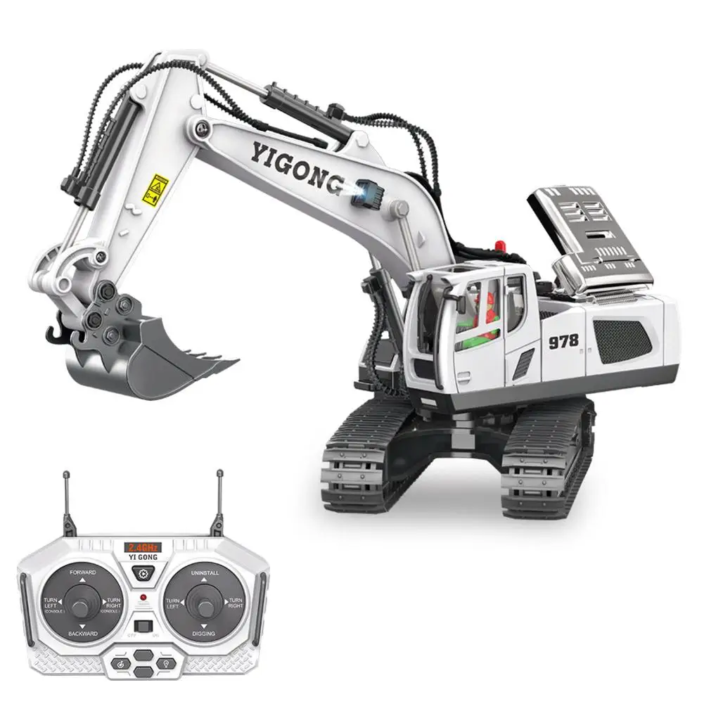 RC Cars RC Trucks RC Construction Toy Remote Control Engineering Car Excavator Bulldozer Dump Truck For Children Birthday Gifts