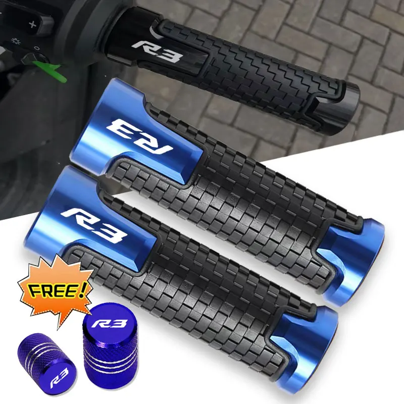 

For Yamaha YZFR3 YZF R3 YZF-R3 2015 2016 2017 2018-2020 Motorcycle Accessories Non Slip Handlebar Grips Throttle CNC Hand Bar