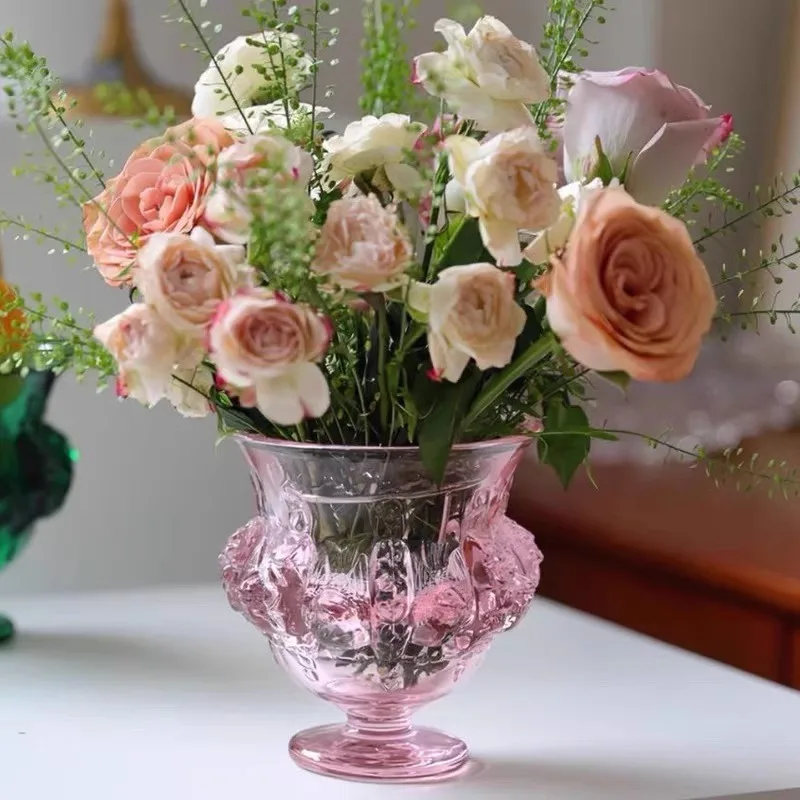 

Наслаждайтесь жизнью, дневная яркая стеклянная ваза для цветов, красивое украшение для дома, гостиной, счастливая любовь, символ, подарок