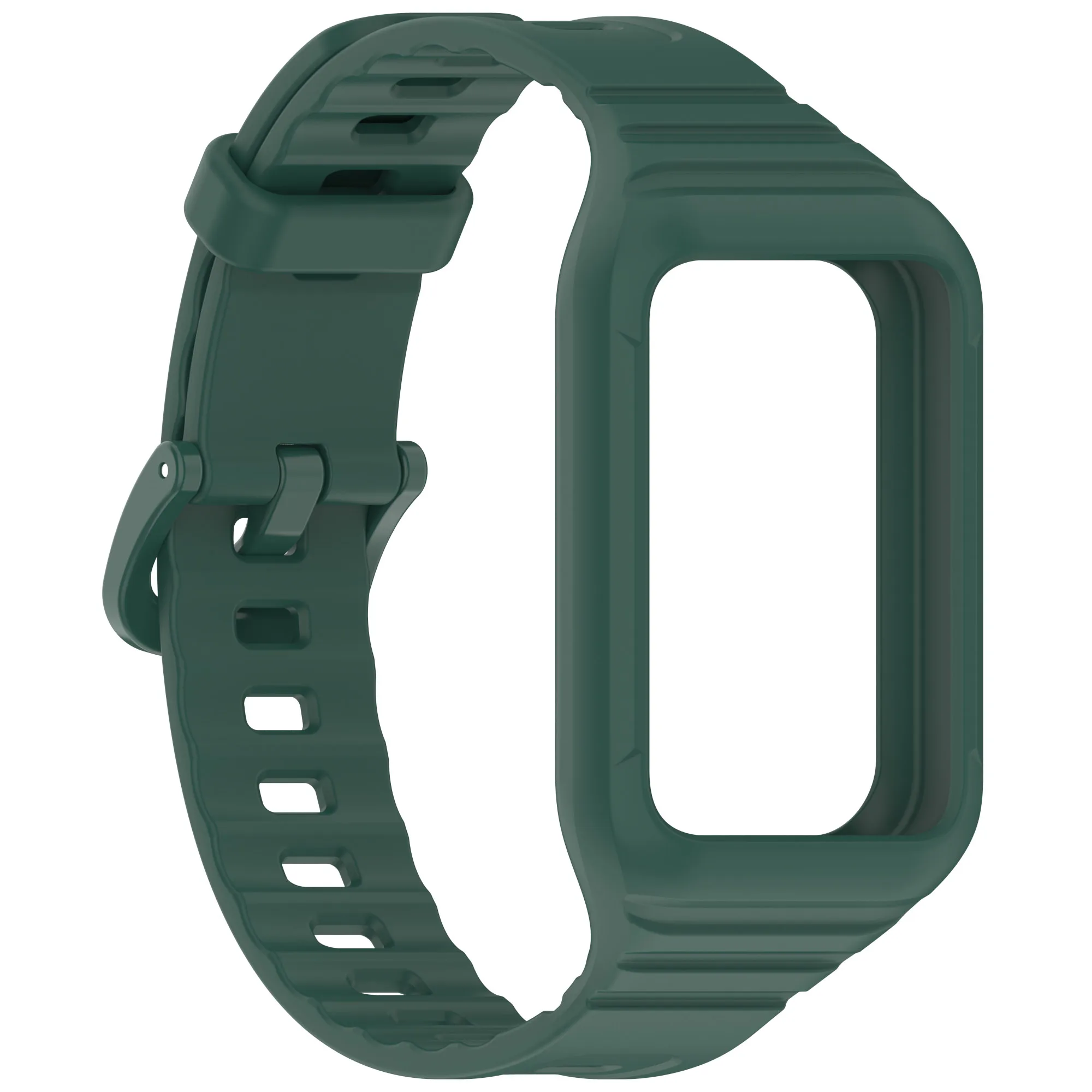 Enhanced Silicone Strap - Durable and Adjustable Single-Color Watchband