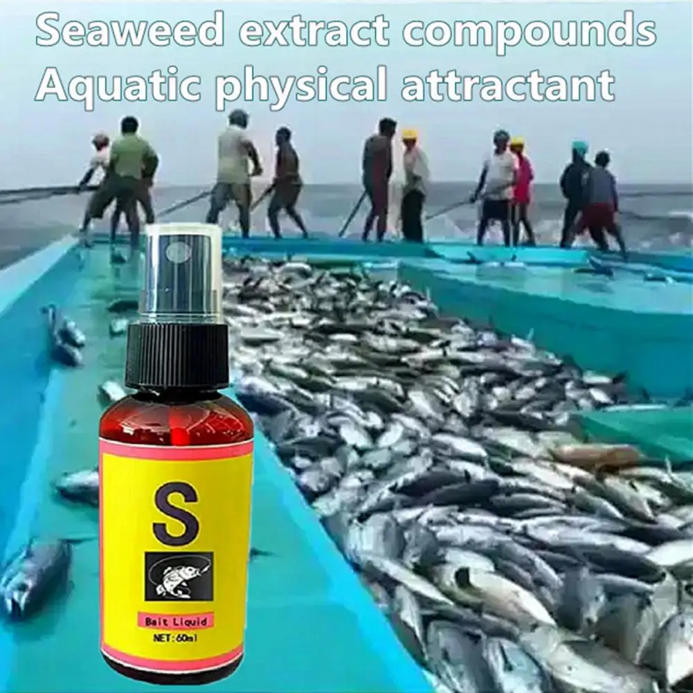 

Fish Attractor 1 Bottle Convenient Gentle Ingredients Portable Bait Liquid Attractor Fishing Additive Reservoir Supply