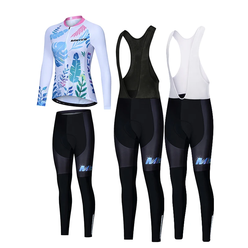 

Quick Dry Cycling Jersey Set for Women, Long Sleeve Outfits, MTB Bike Clothing, Road Pants, Bib for Bicycle, 2024