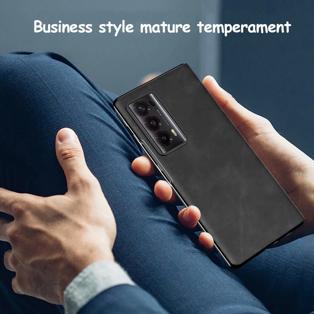 For Honor Magic V2 Luxury Sheepskin Leather Phone Case For Honor Magic V 2 Shockproof Bumper Matte Silicone Protect Cover