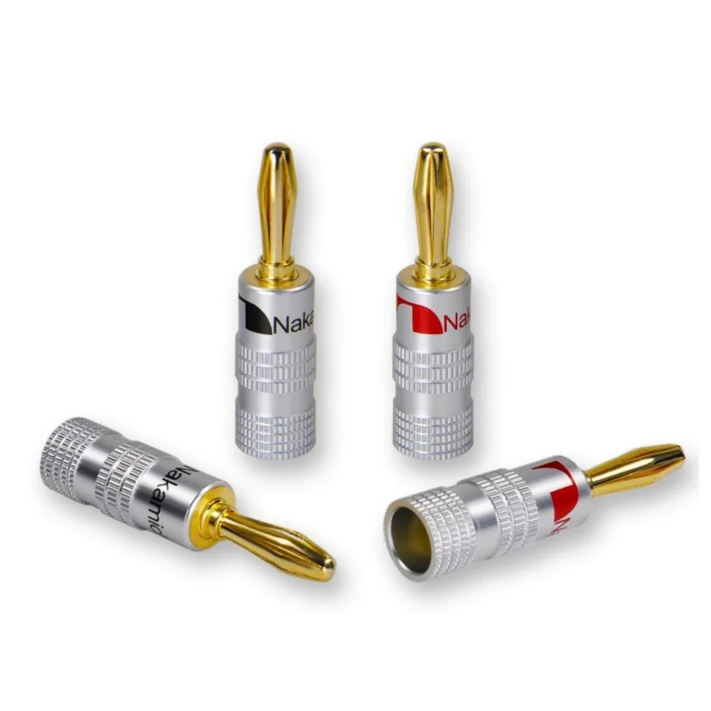 10 Spine Banana Angolate 90° Oro 24K - Connettori Audio Per Altoparlanti E Amplificatori - Foto 6