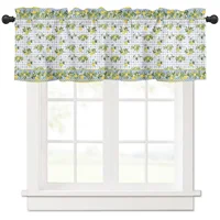ZEDLIYU Valances for Windows Kitchen Living Room Small Window  Bedroom  Room Decor Valance Lemon 1 Panel 1
