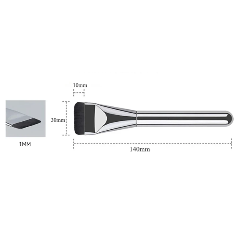 Ultra Thin Facial Contour Makeup Brush for Flawless Foundation