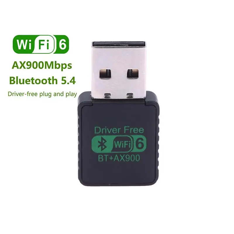 {YY30} AX900 드라이버 프리 듀얼 밴드 2.4/5GHz 무선 네트워크 카드 WIFI6 블루투스 5.4 어댑터 듀얼 밴드 신호 수신 동글