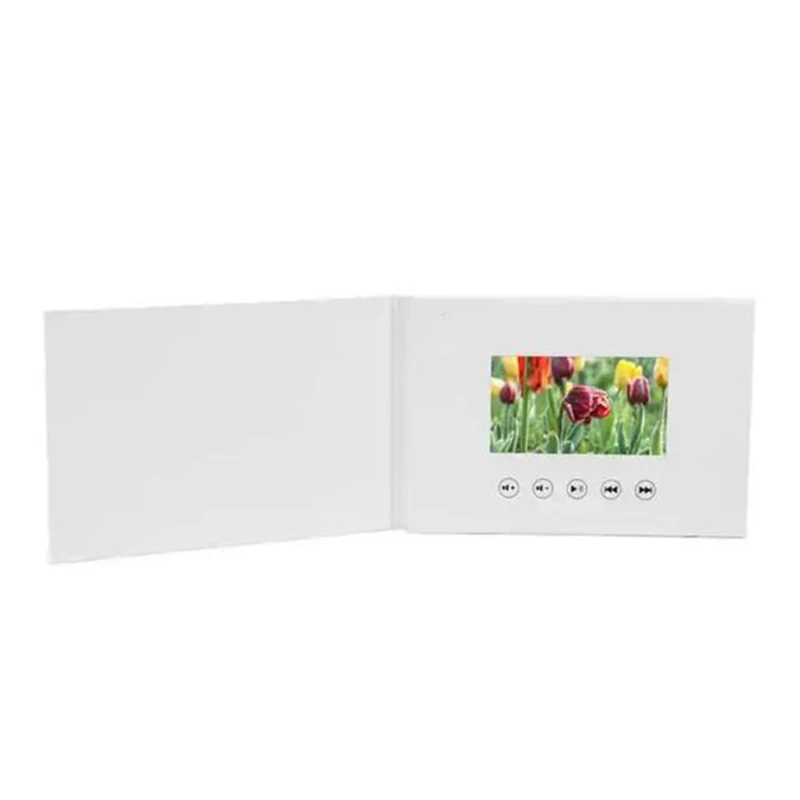 Digital Greeting Card Video Book Card 4GB Lcd Invitation Gift Music Greeting Card Upload Videos Wedding Invite Digital Frame