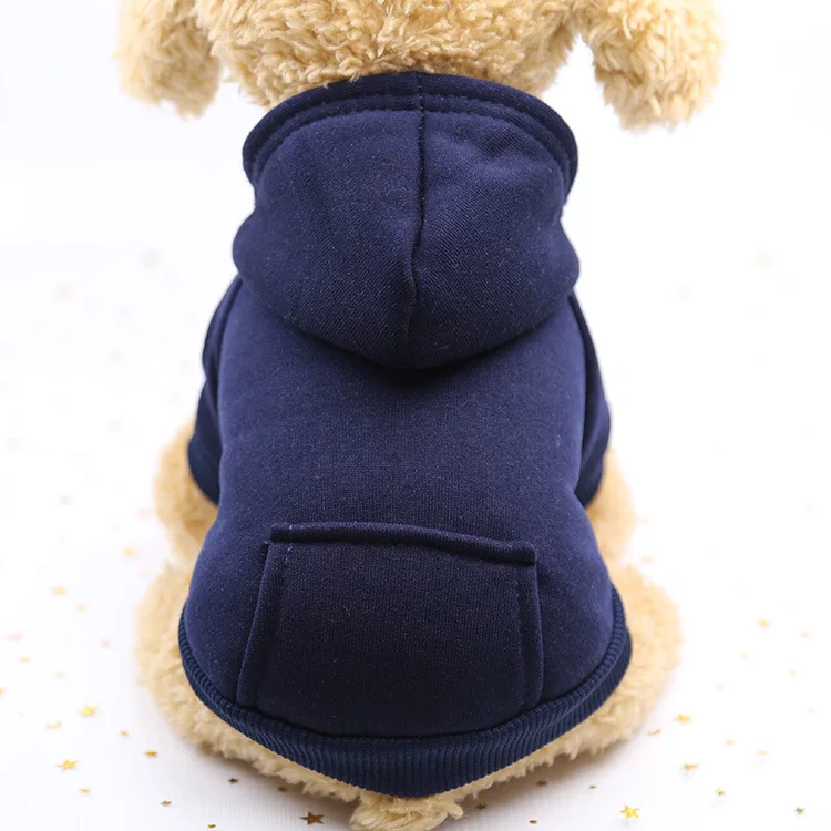Winter Pet Dog Clothes Hoodies Warm Sweater with Pockets Coat Outfit Puppy Jacket Pet Costume Chihuahua Sweatshirt Supplies