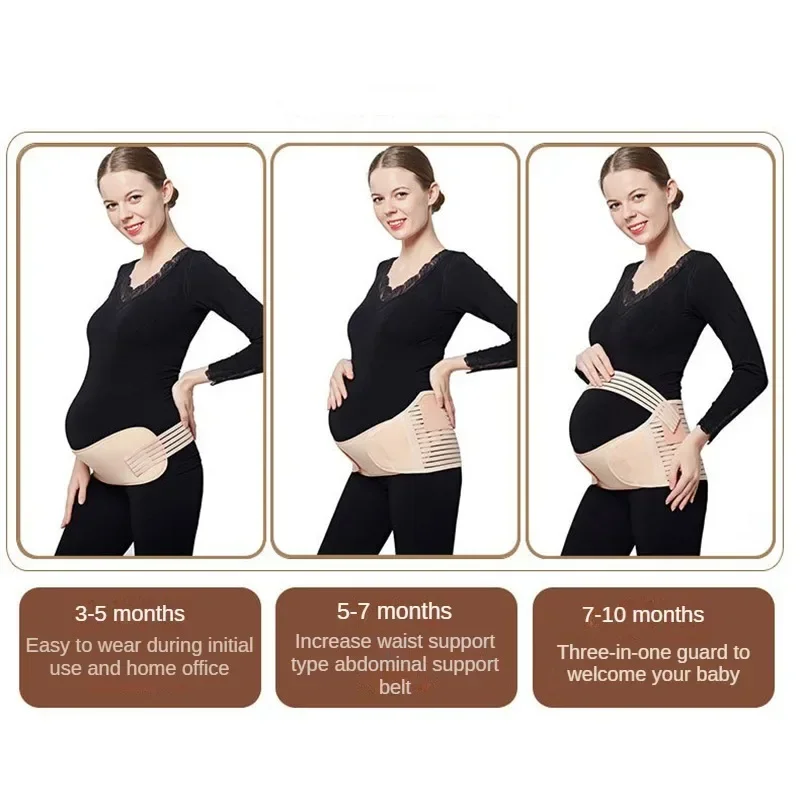 Pregnant Women Support Belly Band Back Clothes Belt Adjustable Waist Care Maternity Abdomen Brace Protector Pregnancy