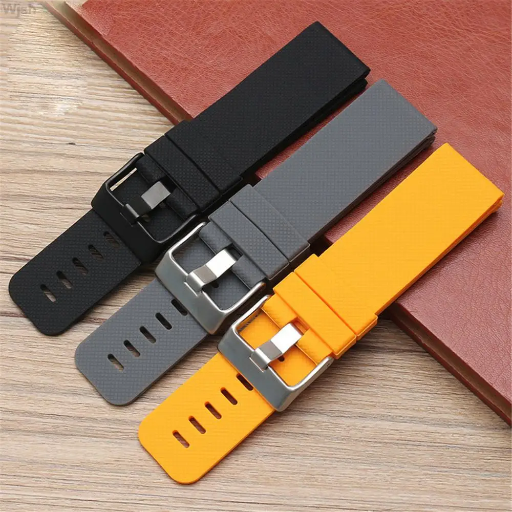 

24mm Rubber Watch Band Strap For Suunto TRAVERSE Series Alpha Spartan Sport Silicone Watchband Bracelet for Suunto 9 baro