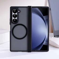Transparent Magnetic Shockproof Case with Wireless Charging - Fold 8Ultra (Black)